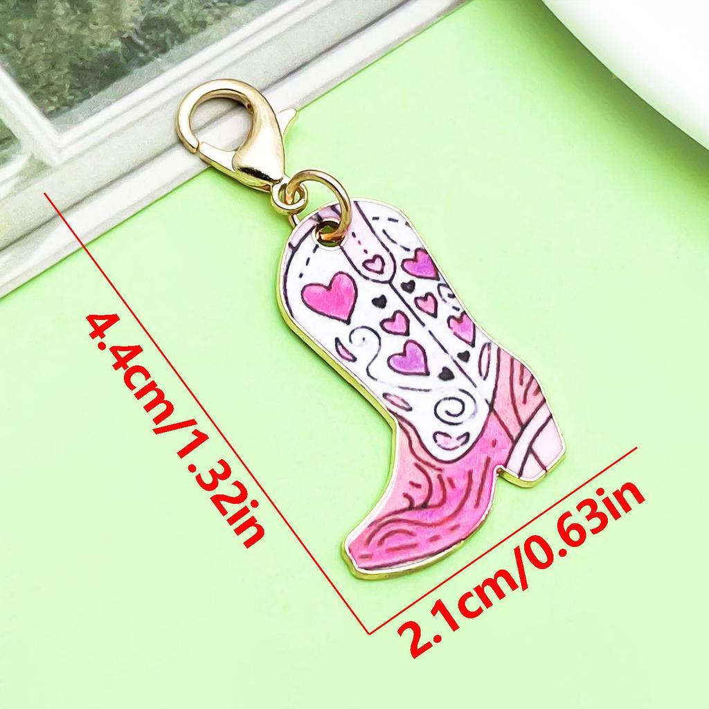 Retro Alloy Denim Boots Keychains & Charms: Unique Women's Accessories