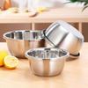ZISIZ Extra-Thick 304 Stainless Steel Soup Basins (Set of 4)