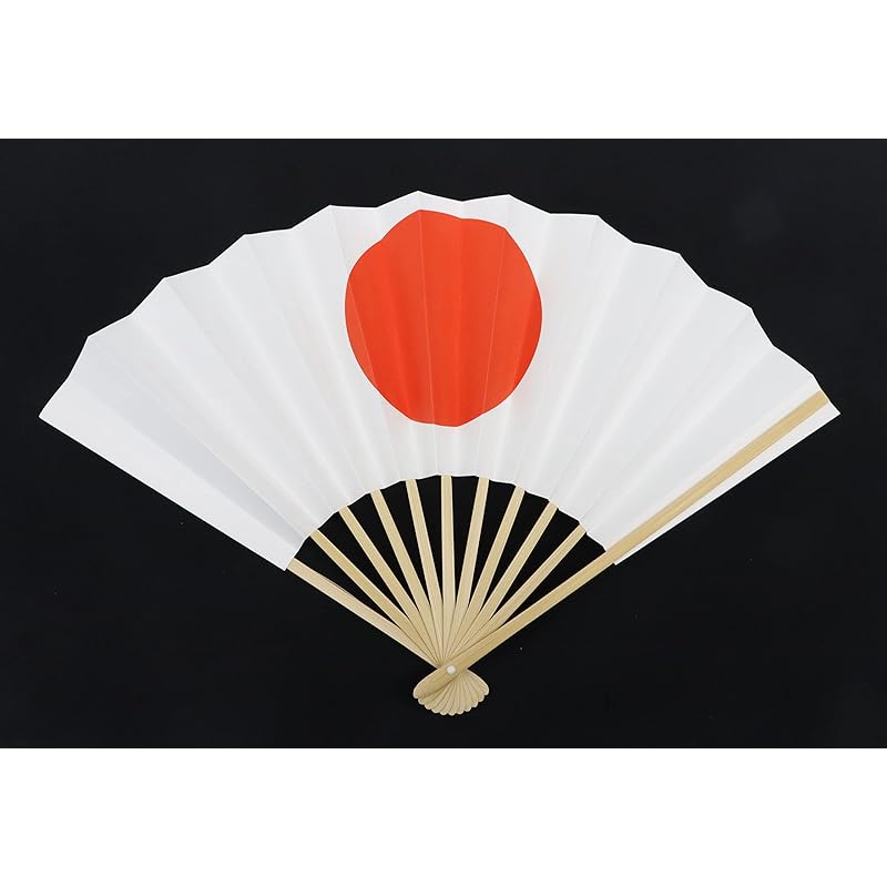 Folding Fan Japanese Flag