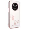 KADEM For Realme 14 Pro 5G Case Flower Rhinestone Decor Electroplating TPU Phone Cover
