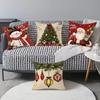 Plush Decorative Pillowcase 45*45cm Throw Pillow Cover Elegant Christmas Cushion Cover  Home Decor
