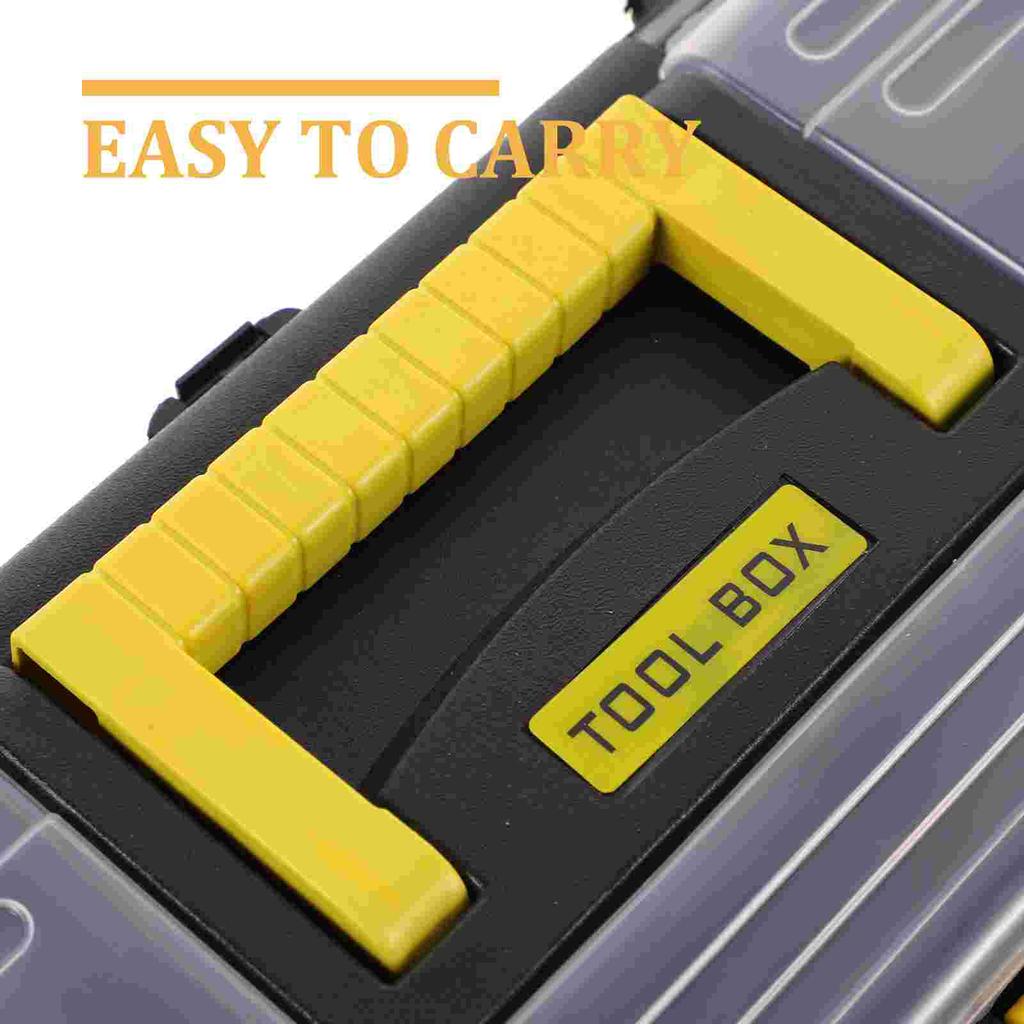 Heavy Duty Plastic Tool Box Household Tools Organizer Storage Box with Handle Hobby Storage Toolbox 2024 New