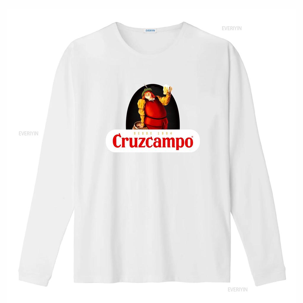 Cruzcampo Vintage Beer Lover T Shirt Classic Cotton for Perfect Christmas  Vintage Washed Top For Everyday Wear Homme Versatile
