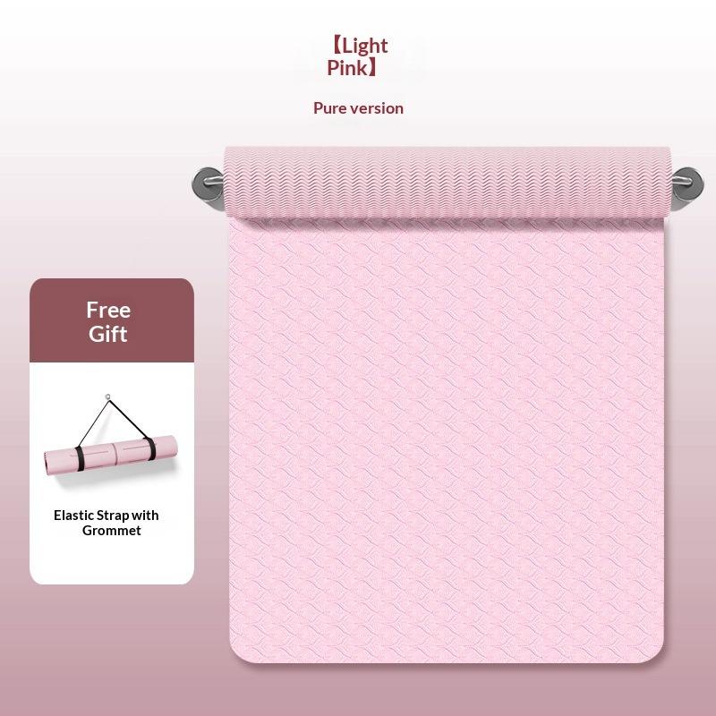 Tapis de Yoga TPE, Grande Taille, Extra Épais 15mm, Antidérapant, Élargi 90cm, Absorption des Chocs Fitness, Insonorisant, Tapis de Danse Antidérapant