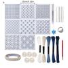Easy Embroidery Set With PET Stencil For Home Decoration And Gift Making