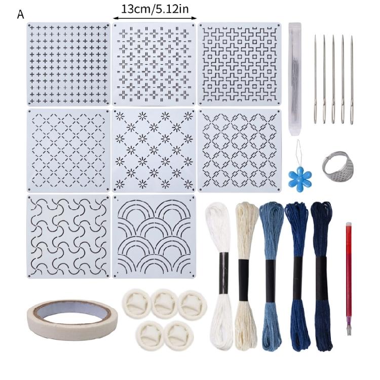Easy Embroidery Set With PET Stencil For Home Decoration And Gift Making