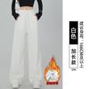 Sweatpants women's spring and autumn new drape straight tied feet gray sweatpants casual loose small wide-leg pants