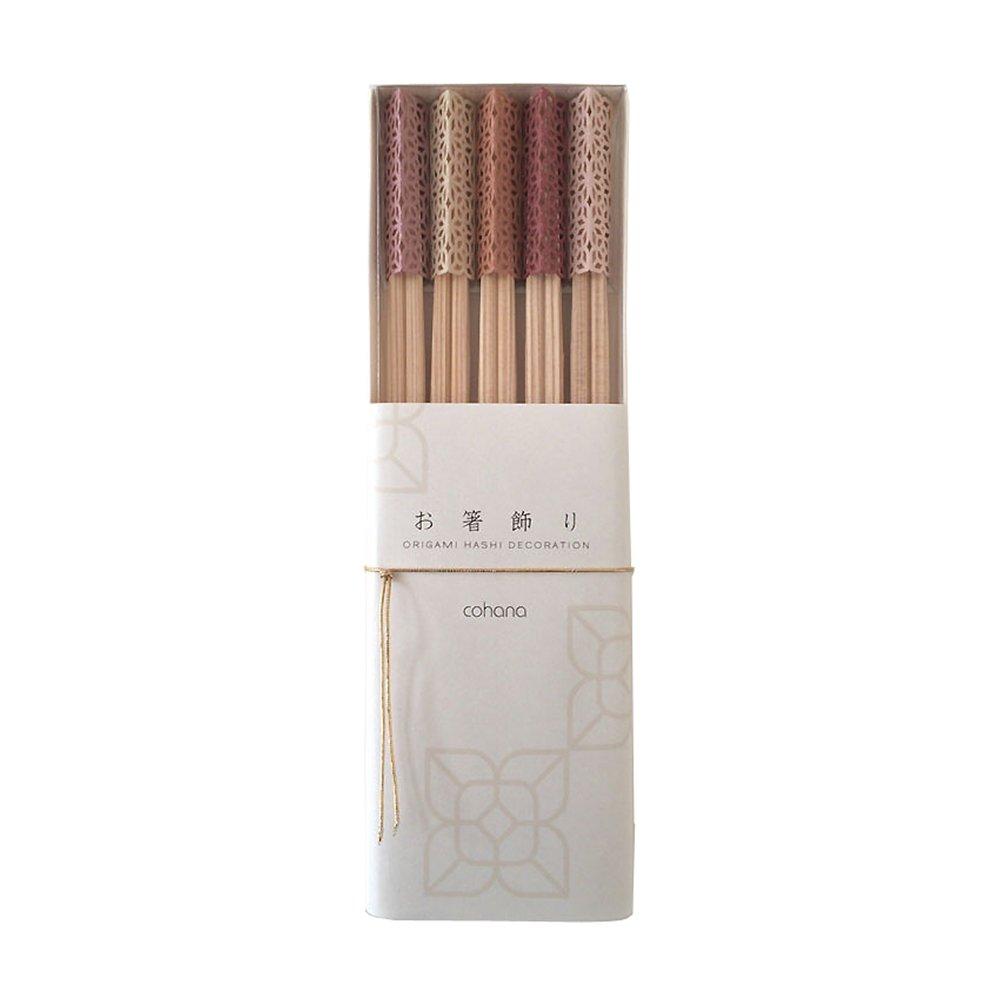 

cohana Chopstick Rest and Hanayagi Small Cherry Blossom Set of with Rikyu Chopsticks Ornament, Design, 5, (HD-904-KSA)