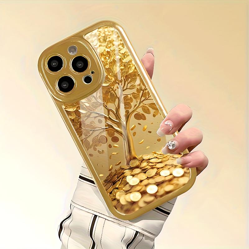 Coque de téléphone en verre plaqué électrique, adaptée pour iPhone 17, 16, 15, 14, 13, 12, 11pm Pro Plus et autres modèles de téléphone.
