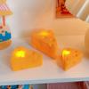 Battery Night Lamp Powered Three Sizes Cartoon Cute Cheese Shaped Lights