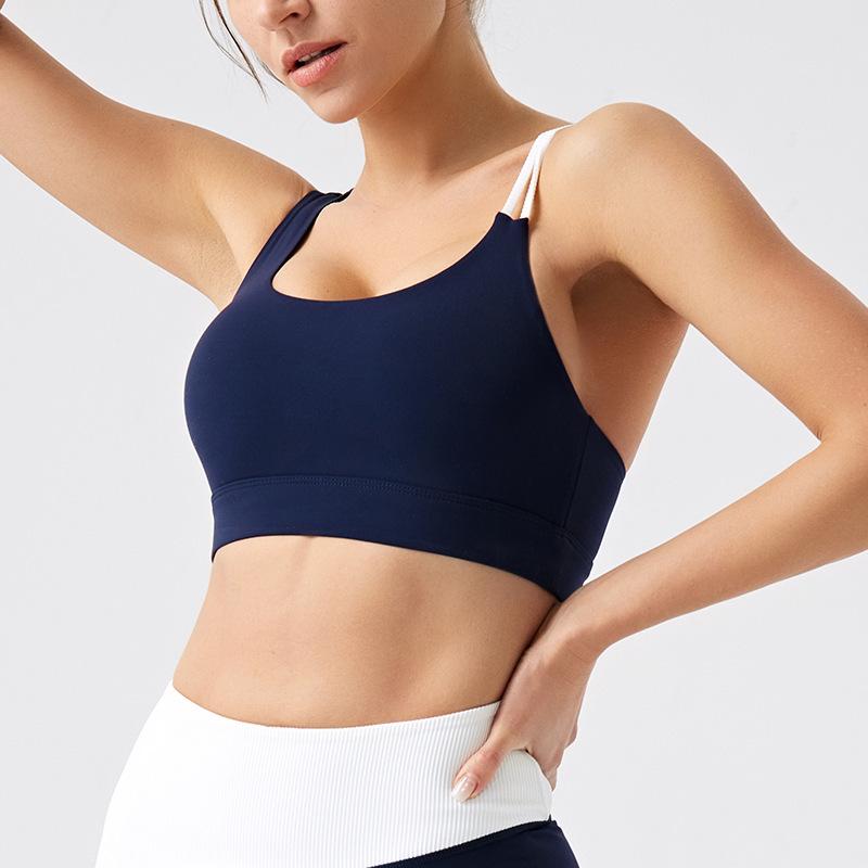 

Women s Eco-Friendly Recycled Chest-Pad Yoga Top & Pilates Vest Set for Autumn/Winter Fitness Double Extra Large