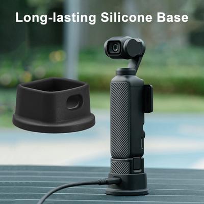Suport de birou pentru cameră cu design de port gol de încărcare Compatibilitate largă Bază de suport flexibilă din silicon pentru Osmo Pocket 3