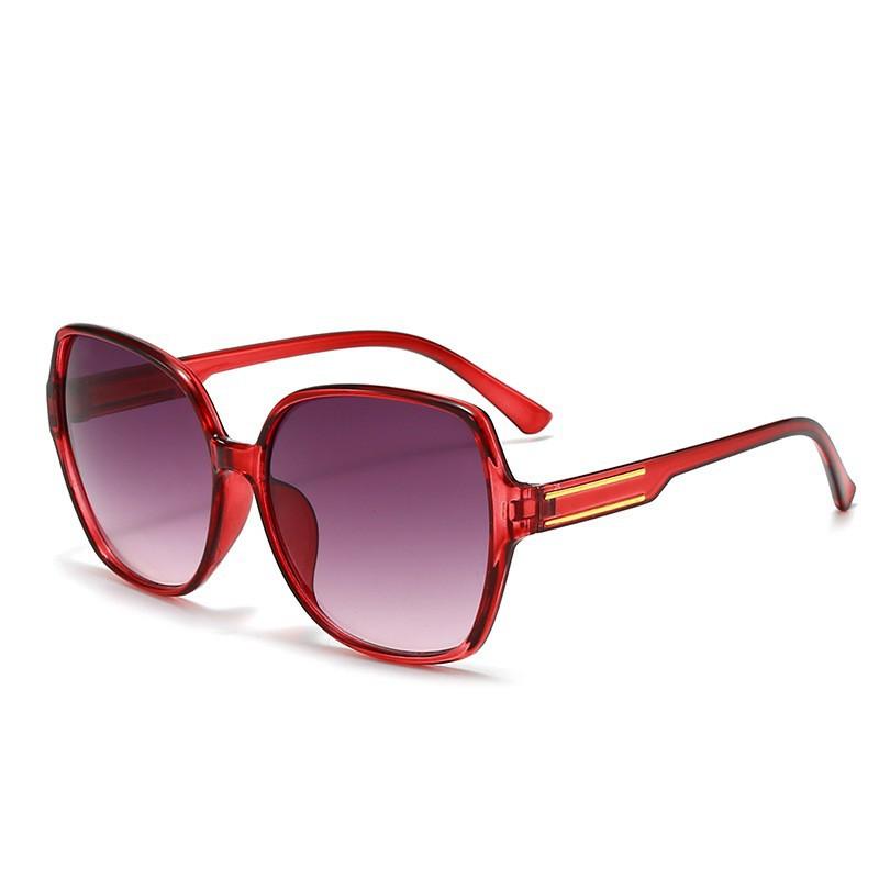 New Fashion Women Sunglasses Retro Large Frame Sun Glasses Trend Outdoor Holiday Man Eyeglasses Letter Toad Mirror Uv400