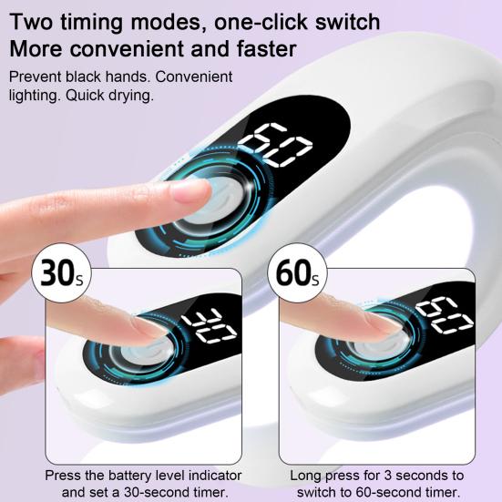 Mini UV LED lampa na nehty pro gelové nehty Přenosná manikúra