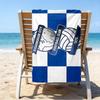 Birming-ham Football Club Printed Beach Towel, Super Soft Microfiber, Perfect Gift Birthday, for Pool, Beach, Travel, for Family and Friends