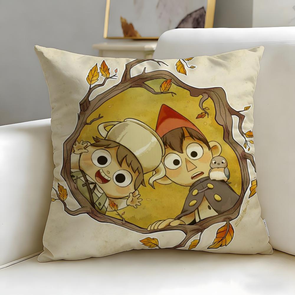 Animated Series Over The Garden Wall Cushion Cover Soft  EasyWash Pillow Case  Versatile for Couch Bed Travel and Office