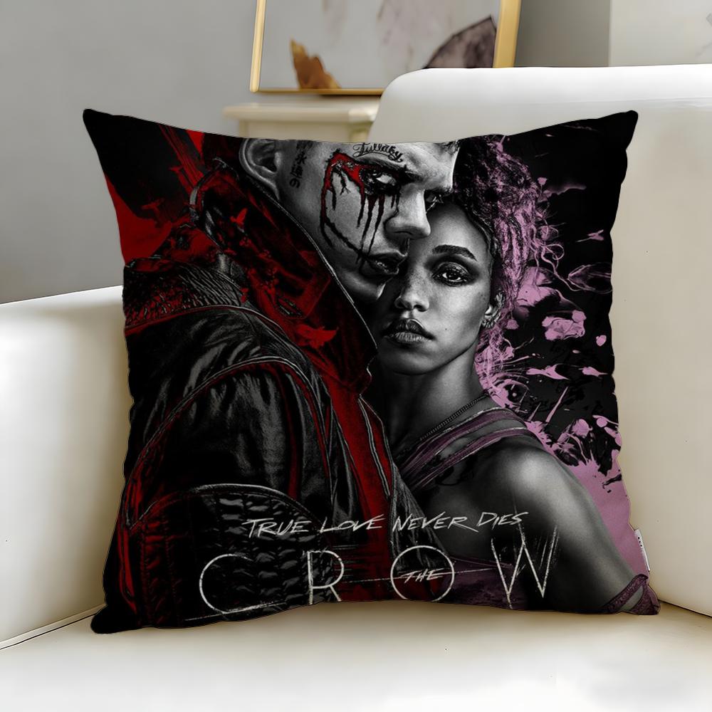 Classic Animal Theme Raven Crow Cushion Cover Soft EasyWash Pillow Case Versatile for Couch Bed Travel and Office