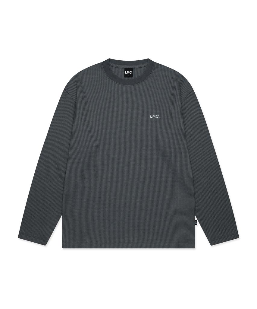 LMC Waffle Og Long Slv Tee Charcoal