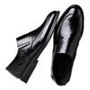 Men's leather shoes men's autumn and winter business dress soft leather soft sole pointed wedding groom one foot suit shoes