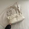 Chic Faux Leather Tote Bag for Women Large Capacity Commuter Shoulder Handbag