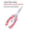 Stainless Steel Fishing Pliers Hook Remover Outdoor Fish Line Cutter Tool Comfortable Grip Scissors Fishing Accessories