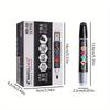 1 Marker + 1 Ink Bottle, Minimalist Black/Blue/Red High-Capacity Refillable Dry-Erase Whiteboard Marker with Erasable Broad Tip