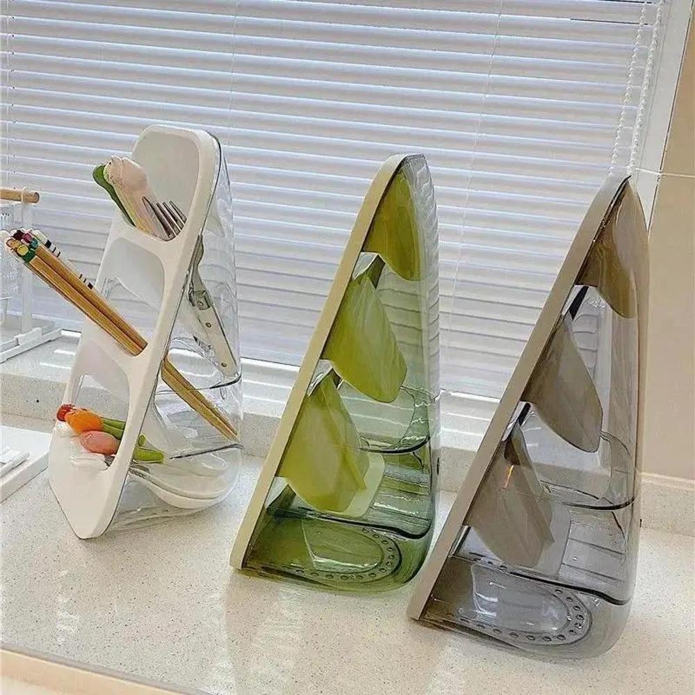 Chopsticks Storage Box Countertop Multifunction Kitchenware Shelf Drain Tableware Shelfs Spoon Funnel Household Storages Tools