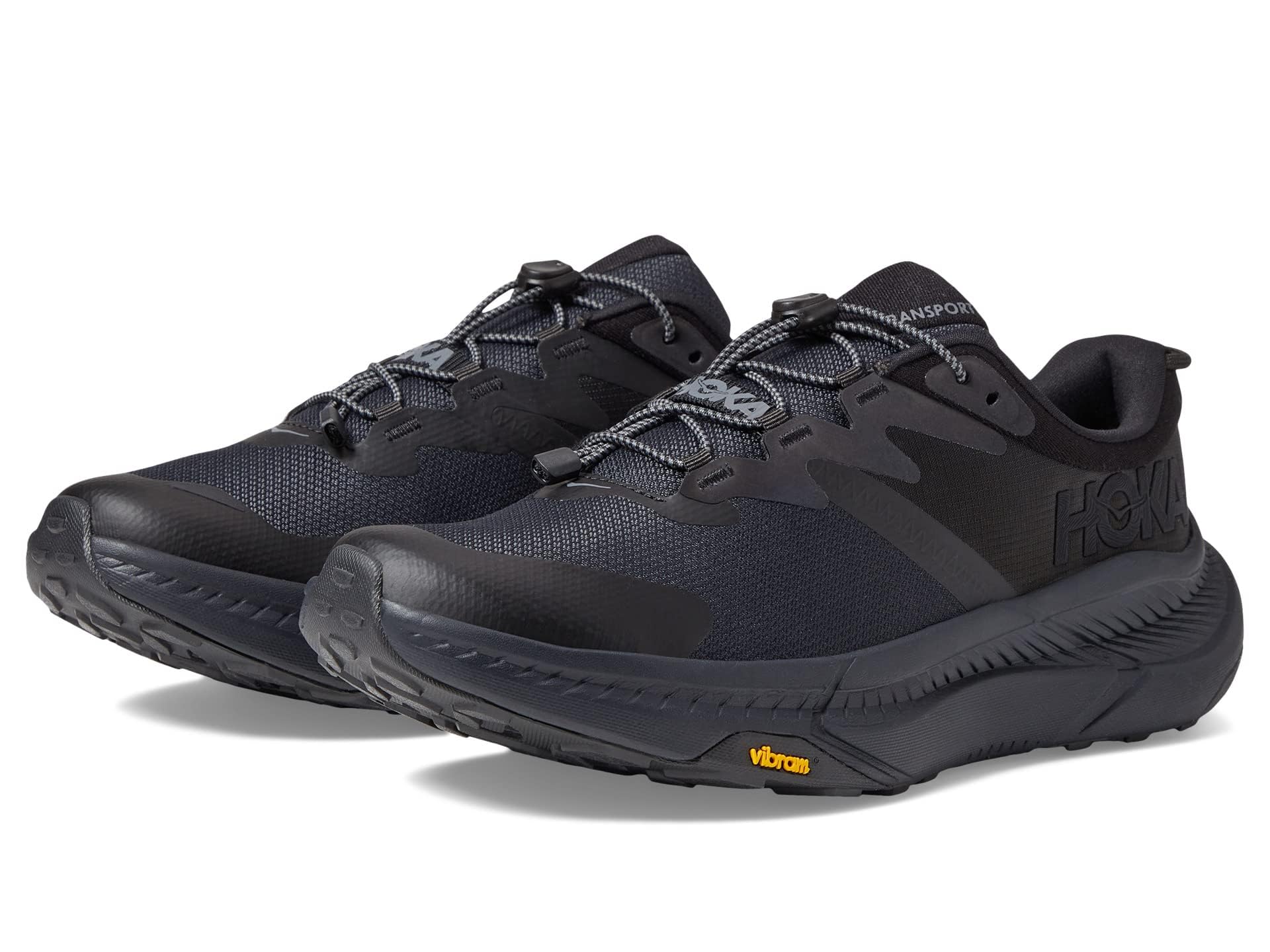 

HOKA Transport Wide Track Size Men s & Field/Running Shoes, 27.0, Black/Black чёрный