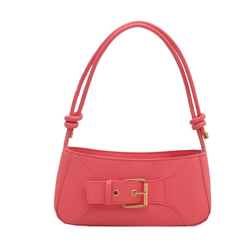 

Stylish simple high texture armpit bag 2025 autumn new popular shoulder bag trend Internet celebrity niche women s bag tide розовый