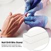 Clear Acrylic Nail Bit Organizer Transparent Drill Bit Storage Box Drill Bit Classification