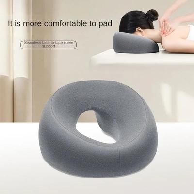 Almohada Ergonómica Duradera Y Segura Para Acostarse Espuma Viscoelástica Transpirable Soporte Para La Cabeza Almohada de Masaje Corporal Almohada Para Apoyar El Rostro Para Salón de Belleza
