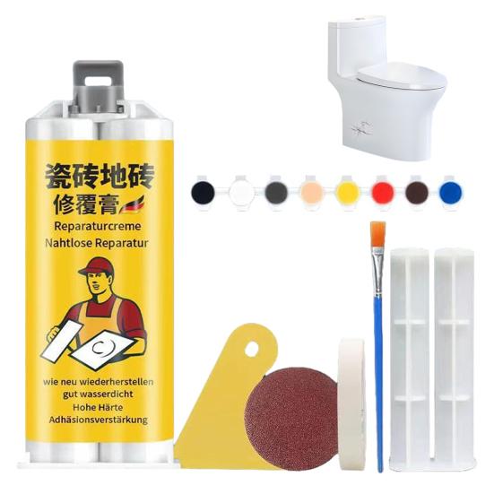 100ML Multifunctional Tile Repair Cream Quartz Countertop Marble Granite Ceramic Glaze Surface Cracked Tile Chipped Edges Corners Holes Repair Paste