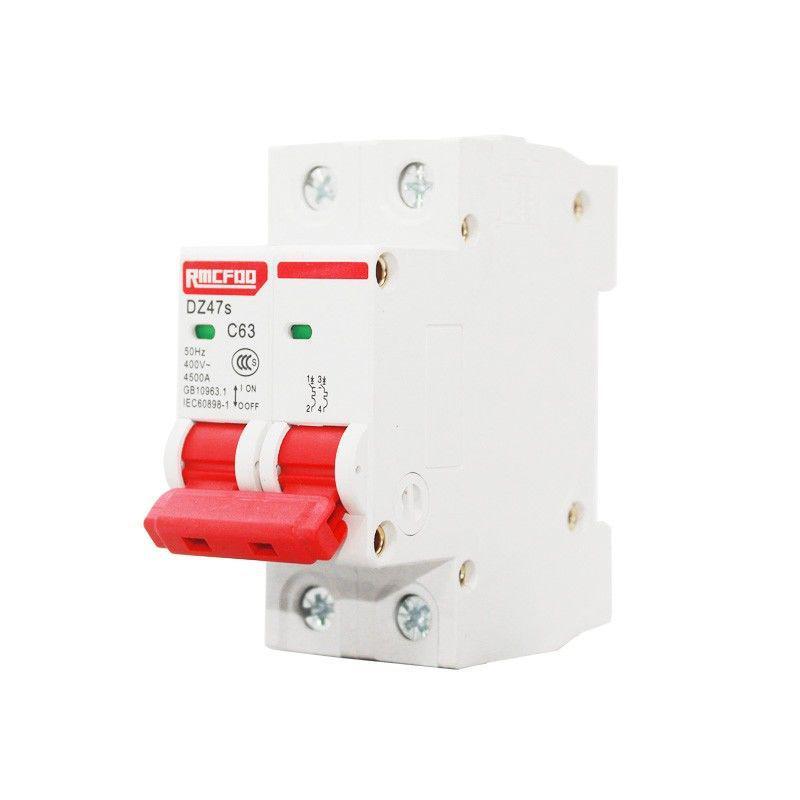 Dual-Pole Residual Current Circuit Breaker with Leakage Protection - 220V Electric Safety Switch
