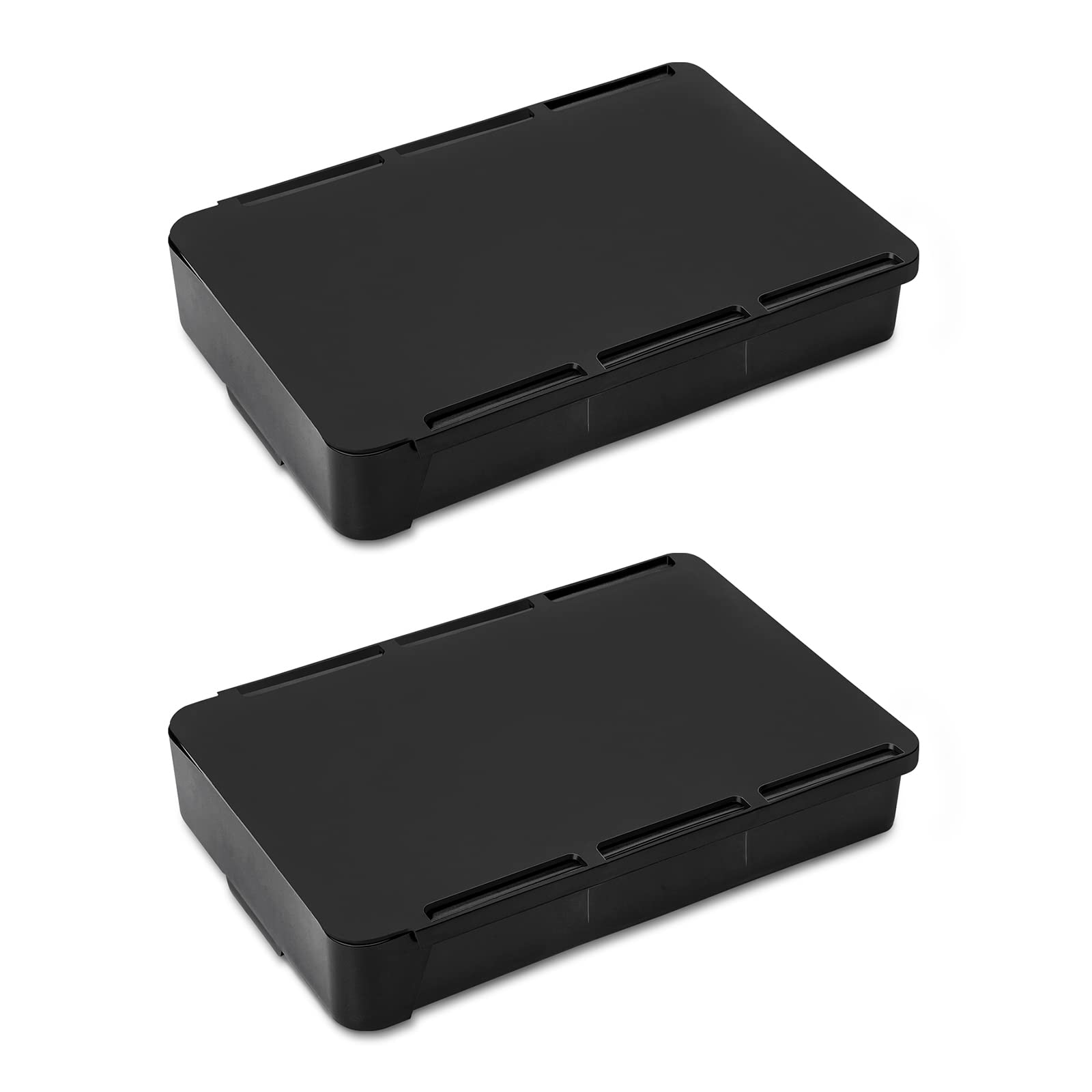 

of Storage Drawer Storage Small Item Storage Storage Large Small Item Storage Organizing Strong Convenient Hidden Black of Set 2Under-Desk Box,