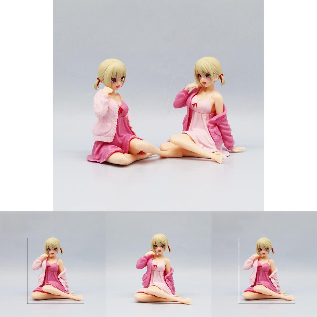 Lycoris Recoil Nishikigi Chisato Pvc Model With Sitting Posture For Anime Enthusiasts