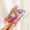 100 Stück/Set Mädchen Elastisches Haarband Buntes Nylon Gummiband Kinder Pferdeschwanzhalter Haargummi Baby Haaraccessoires Ornamente Geschenk