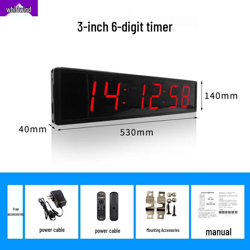 Xuan Shi Многофункциональный светодиодный цифровой таймер с большим экраном