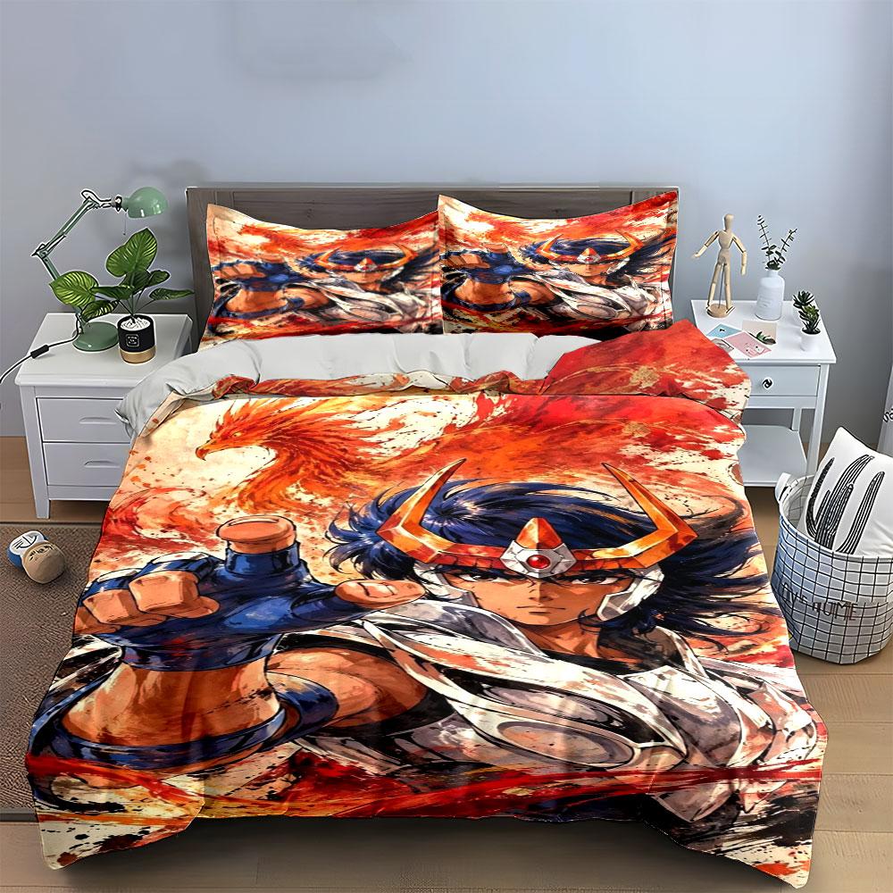 Warrior with fiery phoenix. Bedding sets Duvet cover sets Duvet covers Pillowcases(1*Duvet Cover 2*Pillowcases without duvet insert)