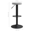 Vidaxl Bar Stools, 2 Pcs, Light Gray, Upholstered In Velvet