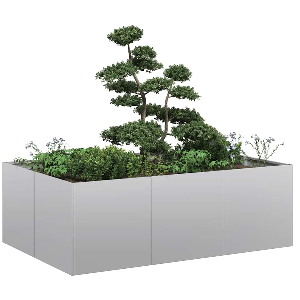 Planter Box 120x80x40 cm Galvanized Steel