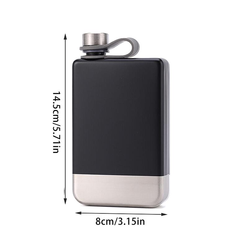 9oz Premium Tragbare Weinflasche Edelstahl Flachmann Kreative Flache Outdoor Spirituosenflasche Auslaufsicher Whiskey Flachmann