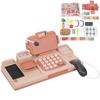 Casa de marcat jucărie voce electronică joc de simulare casier calculator copii educațional jucărie roz