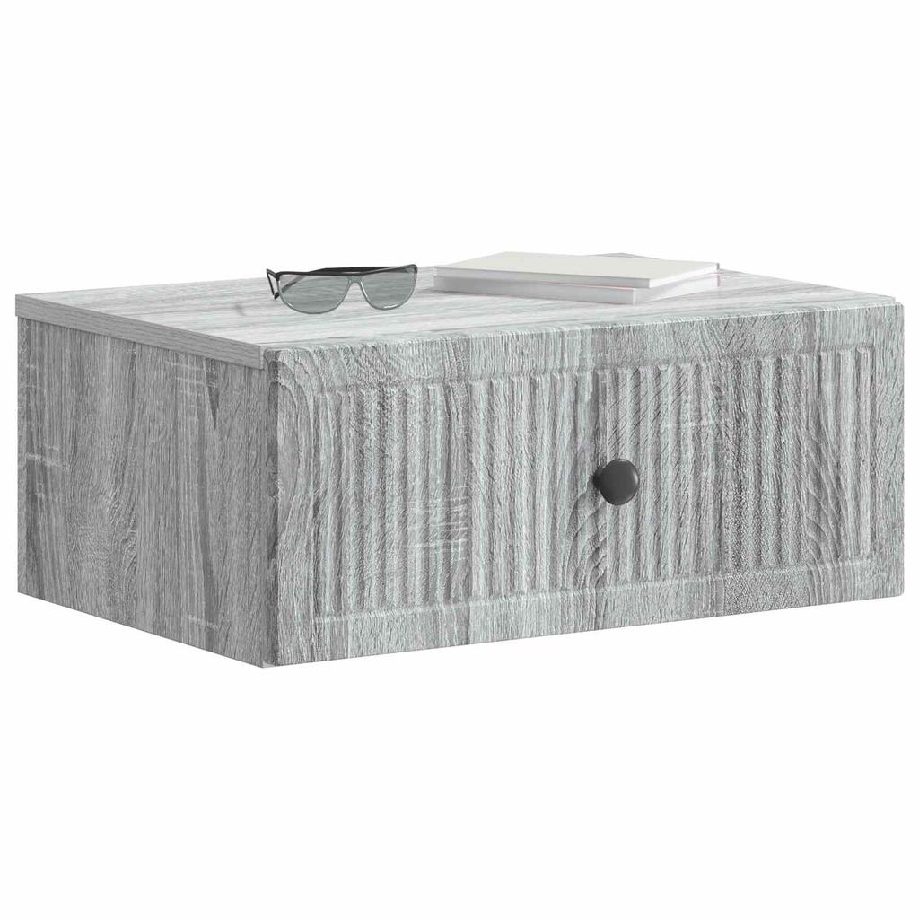 Nightstand Grey Sonoma 49 x 34.5 x 20 cm Engineered Wood