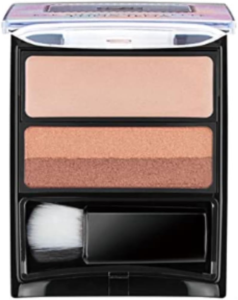 Luna Jena Eyeshadow Palette (Natural Brown) - One-Swipe Eyeshadow, Easy Gradient, Spring Colors, Glossy Eyes, Made in Japan, Sparkling Cosmetics,