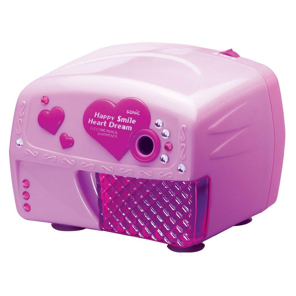 

Sonic Pencil Sharpener Electric Pencil Sharpener Happy Smile Heart Dream Pink SK-511-GP розовый