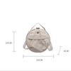 Women's Casual Nylon Crossbody Bag with Adjustable Strap Vintage Solid Color Small Shoulder Bag Polyester Lining for Everyday Use AVE