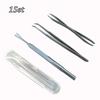 Set of 3 Stainless Steel Tick Pliers, Professional Tool for Rapid Tick Removal for Cat, Dog, Person, Pet Supplies, Tick Disposal At Home