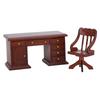 1:12   Furniture Model Wooden Desk Chair Children s Study Decoration Doll House Accessories