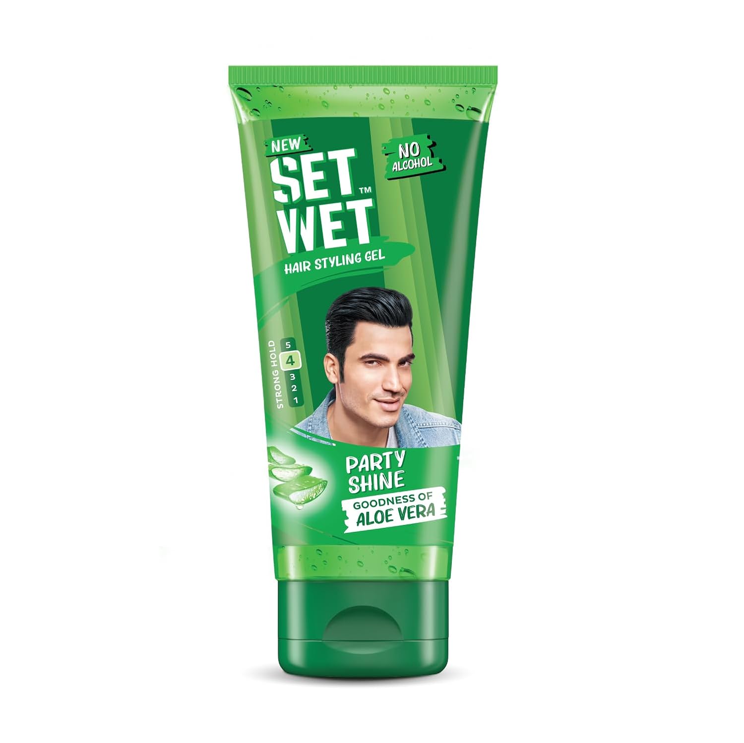 

Set Wet Hair Gel for Men Party Shine 100gm Strong Hold High Shine Daily Styling Gel