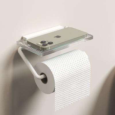 Golden Acrylic Toilet Paper Holder Roll Paper Holder Tissue Storage Rack Bathroom Accessories Bathroom Decor